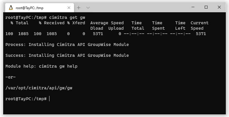 Cimitra GroupWise Integration Module Install